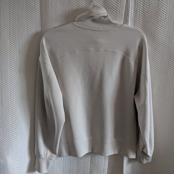 Lululemon Softstreme Turtleneck Pullover White Opal Size 4 Athleisure Neutral - Picture 12 of 15